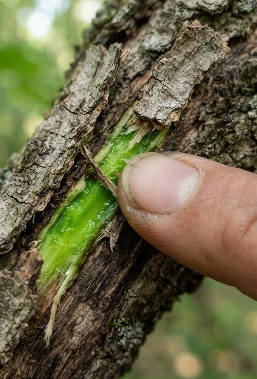 Scraping the bark